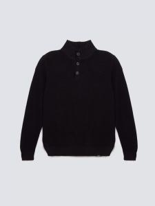 Sweter męski ze stójką czarny Neroni 906