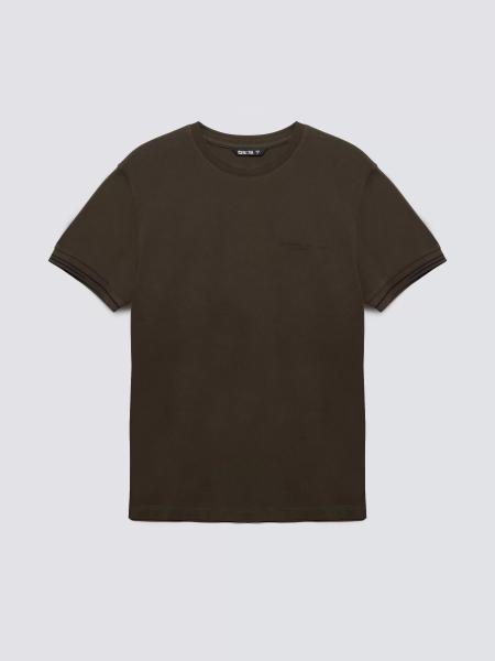 Koszulka męska bawełniana z logo BIG STAR khaki Wlader 303