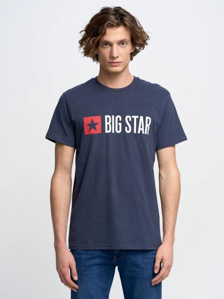 Koszulka męska z logo BIG STAR granatowa Quado 403