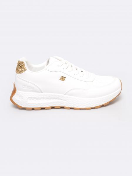 Sneakersy damskie ze skóry ekologicznej białe RR274490 101