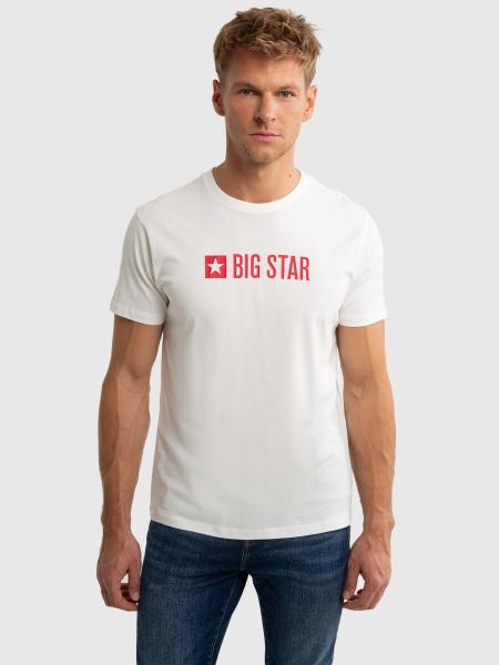 Koszulka męska z logo BIG STAR biała Vircam 100