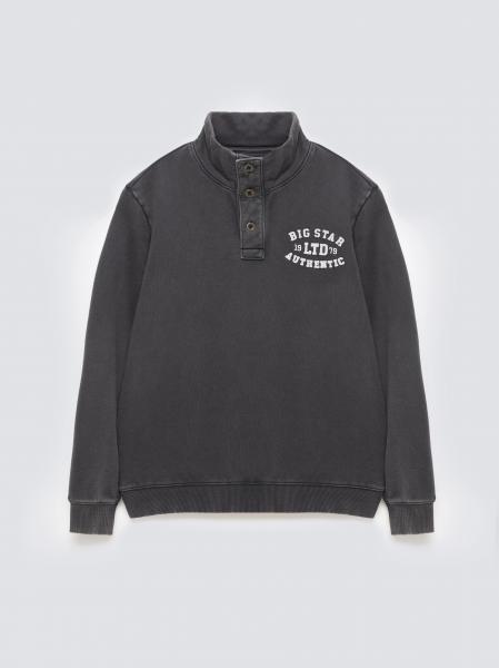 Bluza męska ze stójką czarna Julian 906