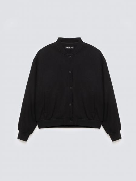 Bluza damska bomber czarna Pixelina 906