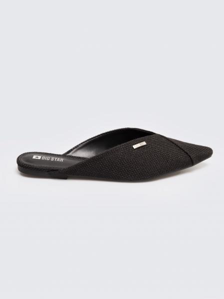 Klapki damskie eleganckie czarne RR274210 906
