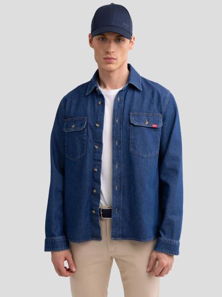 Koszula męska jeansowa granatowa Cody 584