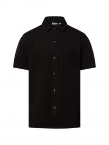 Only&Sons Męska koszula casual - ONSNewKodyl Mężczyźni Regular Fit czarny wypukły wzór tkaniny, M