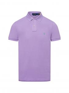 Polo Ralph Lauren Męska koszulka polo Mężczyźni Bawełna lila jednolity, XL