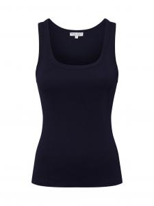 Marie Lund Top damski Kobiety Bawełna niebieski jednolity, XL