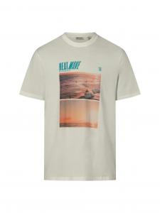Only&Sons Koszulka męska - Cloud Dancer Mężczyźni Bawełna biały nadruk, M