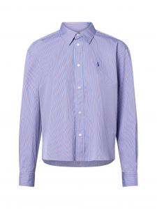 Polo Ralph Lauren Damska bluzka koszulowa Kobiety Bawełna niebieski|czerwony|biały w paski, L