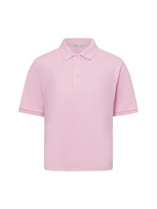 Marie Lund Damska koszulka polo Kobiety Bawełna różowy jednolity, XL