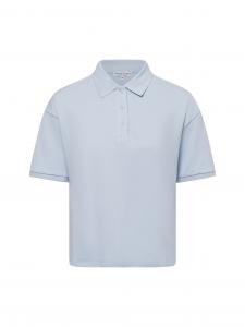 Marie Lund Damska koszulka polo Kobiety Bawełna niebieski jednolity, XL