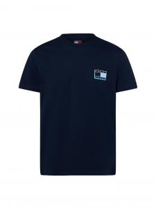 Tommy Jeans Koszulka męska Mężczyźni Bawełna niebieski jednolity, S