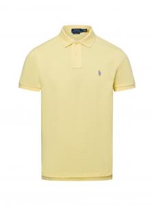 Polo Ralph Lauren Męska koszulka polo Mężczyźni Bawełna żółty jednolity, XXL