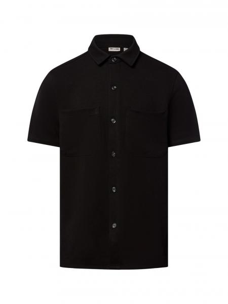 Only&Sons Męska koszula casual - ONSNewKodyl Mężczyźni Regular Fit czarny wypukły wzór tkaniny, M
