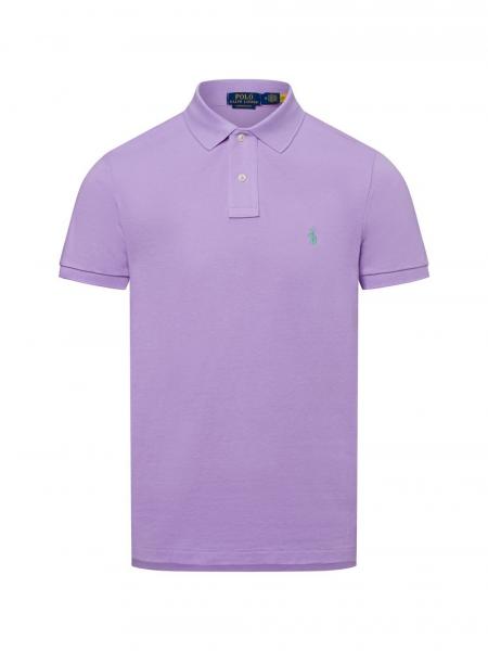 Polo Ralph Lauren Męska koszulka polo Mężczyźni Bawełna lila jednolity, XL