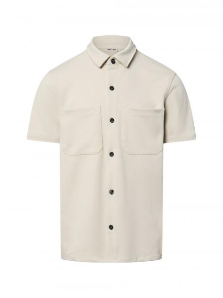 Only&Sons Męska koszula casual - ONSNewKodyl Mężczyźni Regular Fit beżowy wypukły wzór tkaniny, M