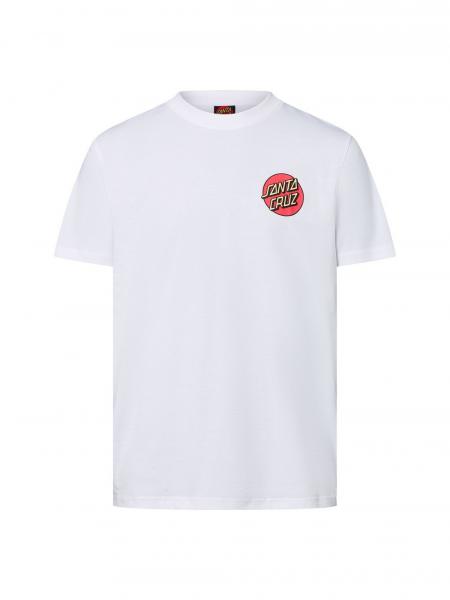 Santa Cruz Koszulka męska - Screaming Rose Flash Mężczyźni Bawełna biały nadruk, XL