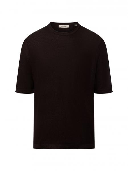 Only&Sons Męska koszula z dzianiny - ONSKalmar Mężczyźni drobna dzianina czarny jednolity, M