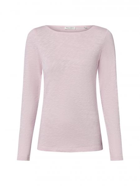 Marc O'Polo Damska koszulka z długim rękawem Kobiety Bawełna lila jednolity, XL