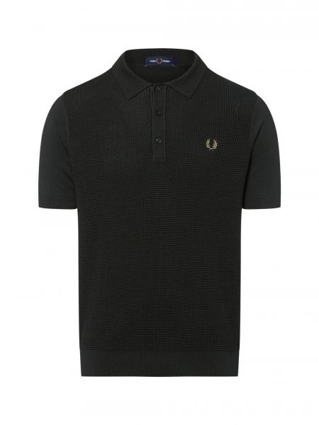 Fred Perry Męska koszulka polo Mężczyźni zielony jednolity, M