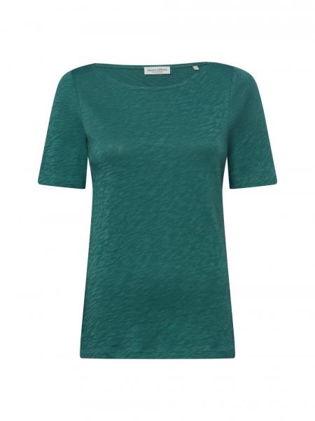 Marc O'Polo Koszulka damska Kobiety Bawełna zielony marmurkowy, XL