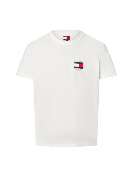 Tommy Jeans Koszulka męska Mężczyźni Bawełna biały nadruk, L