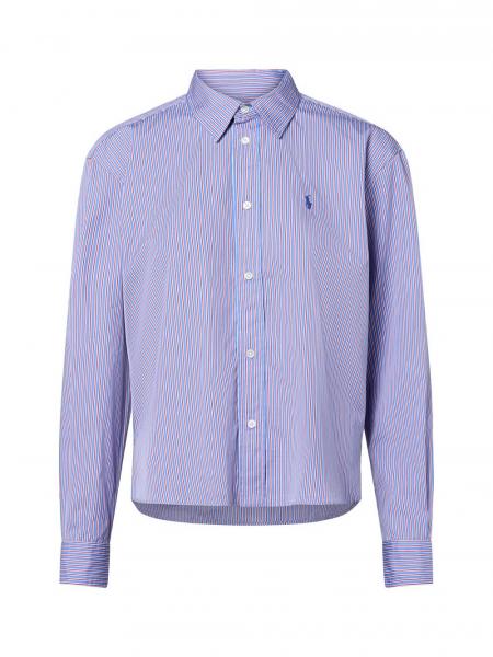 Polo Ralph Lauren Damska bluzka koszulowa Kobiety Bawełna niebieski|czerwony|biały w paski, XS
