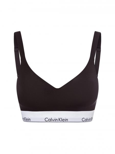 Calvin Klein Stanik damski Kobiety Bawełna czarny|biały jednolity, XL