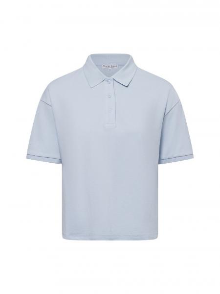 Marie Lund Damska koszulka polo Kobiety Bawełna niebieski jednolity, XL
