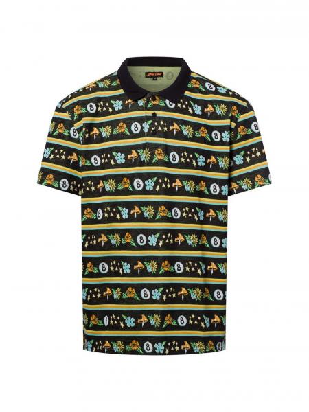 Santa Cruz Męska koszulka polo - Winkowski Trip Stripe Mężczyźni Bawełna wielokolorowy wzorzysty, XXL