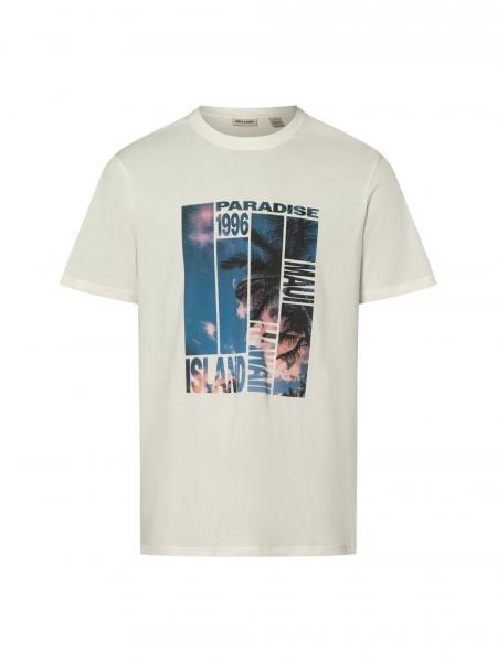 Only&Sons Koszulka męska - Cloud Dancer Mężczyźni Bawełna biały nadruk, XL