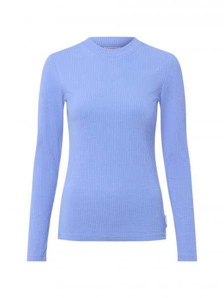 Marc O'Polo Denim Damska koszulka z długim rękawem Kobiety Bawełna niebieski jednolity, S