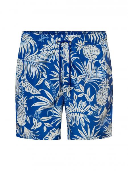 Gant Męskie spodenki kąpielowe - Rich Blue Mężczyźni niebieski|biały wzorzysty, XXL