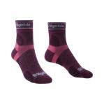 BRIDGEDALE Skarpety damskie Trail Run Ultralight T2 Merino Sport ¾ Crew Wms Damson-M