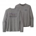 PATAGONIA Koszulka męska L/S CAPILENE COOL DAILY GRAPHIC SHIRT \'73 skyline: feather grey-S