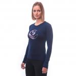 SENSOR Koszulka damska MERINO ACTIVE PT TEE LS WOM deep blue fox-L
