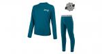 SENSOR Bielizna termoaktywna dziecięca Double Face Set Tee LS + Underpants Junior sapphire logo-160