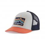 PATAGONIA Czapka z daszkiem dziecięca Kids Trucker Hat ridge rise stripe: coho coral