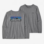 PATAGONIA Koszulka damska Women\'s Long-Sleeved P-6 Logo Responsibili-Tee gravel heather r-S