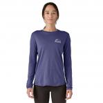 PATAGONIA Koszulka damska W\'s L/S Cap Cool Merino Blend Graphic Shirt imagine moon: solstice purple-S