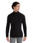 ICEBREAKER Koszulka termoaktywna męska Men 200 Oasis LS Half Zip black-S