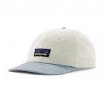 PATAGONIA Czapka z daszkiem P-6 Label Trad Cap birch white w/fleck blue