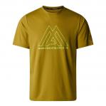 THE NORTH FACE Koszulka męska M Mountain Athletics 24/7 SS Tee amber green-M