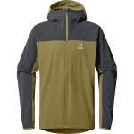 HAGLOFS Kurtka softshell męska MORAN SOFTSHELL HOOD MEN olive green/magnetite-L