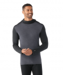 SMARTWOOL Koszulka termoaktywna męska Men\'s Classic Thermal Merino Base Layer Hoodie black/charcoal heather-XL