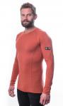 SENSOR Koszulka męska Merino Active Men Tee LS terracotta-M