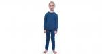 SENSOR Bielizna termoaktywna dziecięca Merino Air Set Tee LS + Underpants Youth deep blue-120