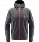 HAGLOFS Kurtka softshellowa męska NATRIX HOOD MEN magnetite-S