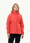 JACK WOLFSKIN Kurtka przeciwdeszczowa damska Stormy Point 2L Jkt W vibrant red-XS